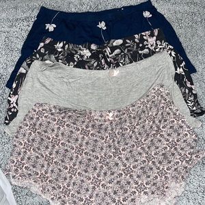 Pajama Shorts-lot of four